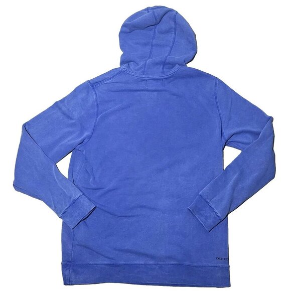 Nike AIR JORDAN Mens Pullover Dri-Fit Hoodie Jumpman Logo Streetwear MEDIUM Blue - Picture 2 of 11